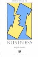 Tapa de Dictionary of business