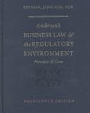 Tapa de Anderson's Business law & the regulatory environment