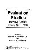 Tapa de Evaluation studies review annual