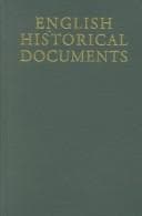 Tapa de English Historical Documents, 1783-1832