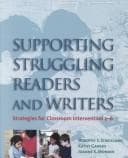 Tapa de Supporting struggling readers and writers