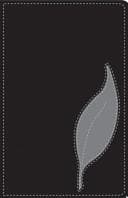 Tapa de The One Year Bible: New Living Translation, Black and Grey, Leatherlike, Slimline (One Year Bible: New Living Translation)