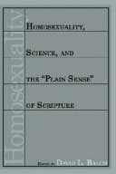 Tapa de Homosexuality, Science, and the "Plain Sense" of Scripture