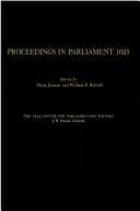 Tapa de Proceedings in Parliament 1625
