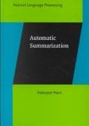 Tapa de Automatic Summarization (Natural Language Processing, 3)