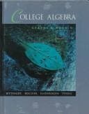 Tapa de College Algebra with Graphing Calulator