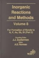 Tapa de Inorganic Reactions and Methods