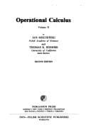 Tapa de Operational Calculus (International Series in Monographs in Pure and Applied Mathematics)
