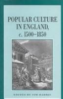 Tapa de Popular Culture in England 1500-1850