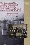Tapa de Emergence of the American Mathematical Research Community, 1876-1900