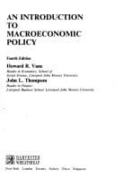 Tapa de An introduction to macroeconomic policy