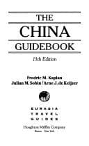 Tapa de CHINA GUIDEBOOK 93-94 REV PA (China Guidebook)