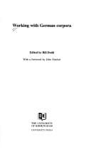Tapa de Working with German corpora
