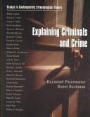 Tapa de Explaining criminals and crime
