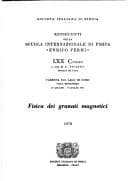 Tapa de Physics of Magnetic Garnets (Enrico Fermi International Summer School of Physics: Course 70, 1977)