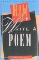 Tapa de How to Write a Poem (Speak Out, Write On! Book)