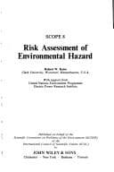 Tapa de Risk Assessment of Environmental Hazards (SCOPE Report S.)