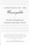 Tapa de Languages of the unsayable