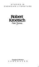 Tapa de Robert Kroetsch