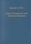 Tapa de Italian Humanism and Medieval Rhetoric