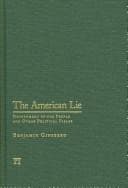 Tapa de The American Lie