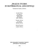 Tapa de Prague Studies in Mathematical Linguistics (Linguistic & Literary Studies in Eastern Europe)