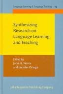 Tapa de Synthesizing research on language learning and teaching