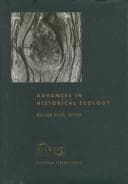 Tapa de Advances in Historical Ecology