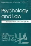 Tapa de Psychology and law