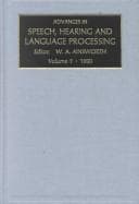 Tapa de Advances in Speech, Hearing and Language Processing