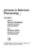 Tapa de Advances in Behavioral Pharmacology.