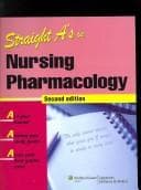 Tapa de Straight A's in Nursing Pharmacology (Straight A's)