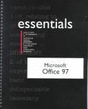 Tapa de Microsoft Office 97 Professional Essentials