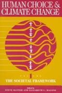 Tapa de The Societal Framework (Human Choice and Climate Change , Vol 1)