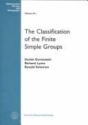 Tapa de Classification of the Finite Simple Groups