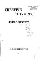 Tapa de Creative Thinking