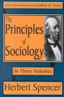 Tapa de The Principles of Sociology