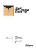 Tapa de Human Development Report 1992