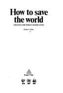 Tapa de How to save the world