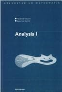 Tapa de Analysis I (Grundstudium Mathematik)