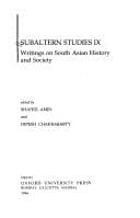 Tapa de Subaltern Studies
