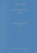 Tapa de John Milton, Latin Writings (Medieval & Renaissance Texts & Studies)