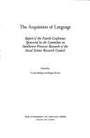 Tapa de The Acquisition of language
