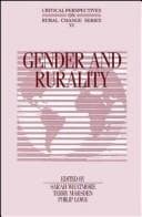 Tapa de Gender and Rurality