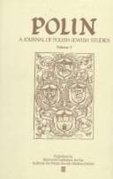 Tapa de A Journal of Polish-Jewish Studies (Polin)
