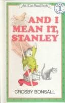 Tapa de And I Mean It, Stanley