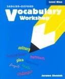 Tapa de Vocabulary Workshop, Level Blue