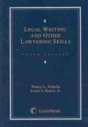 Tapa de Legal writing and other lawyering skills