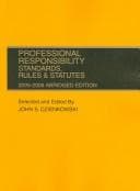 Tapa de Professional Responsibility Standards, Rules & Statutes