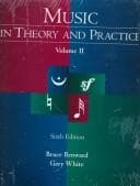 Tapa de Music in Theory & Practice